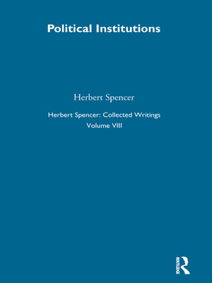 cover image of Herbert Spencer